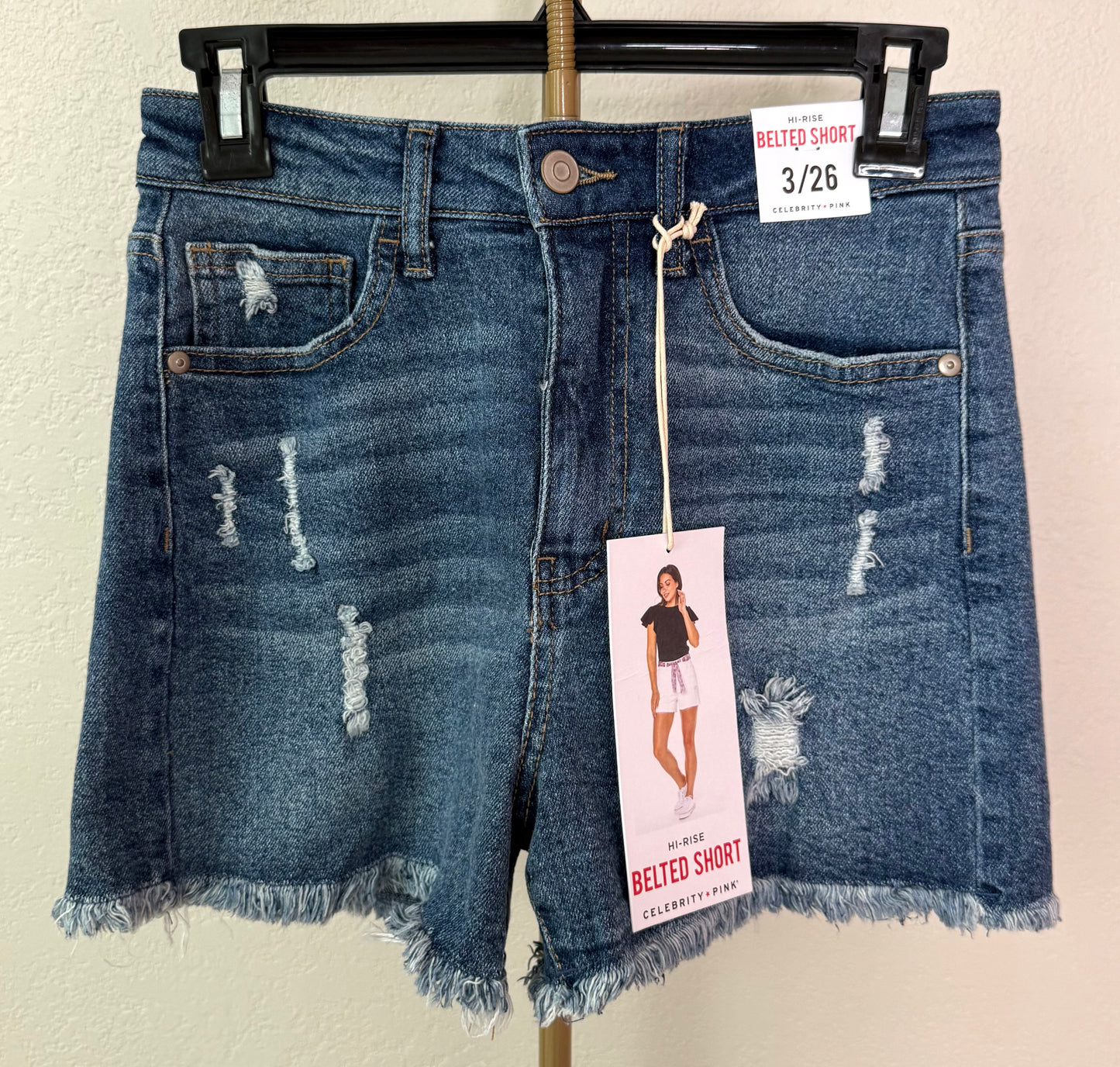 NWT Celebrity Pink Hi-Rise Shorts - 3/26