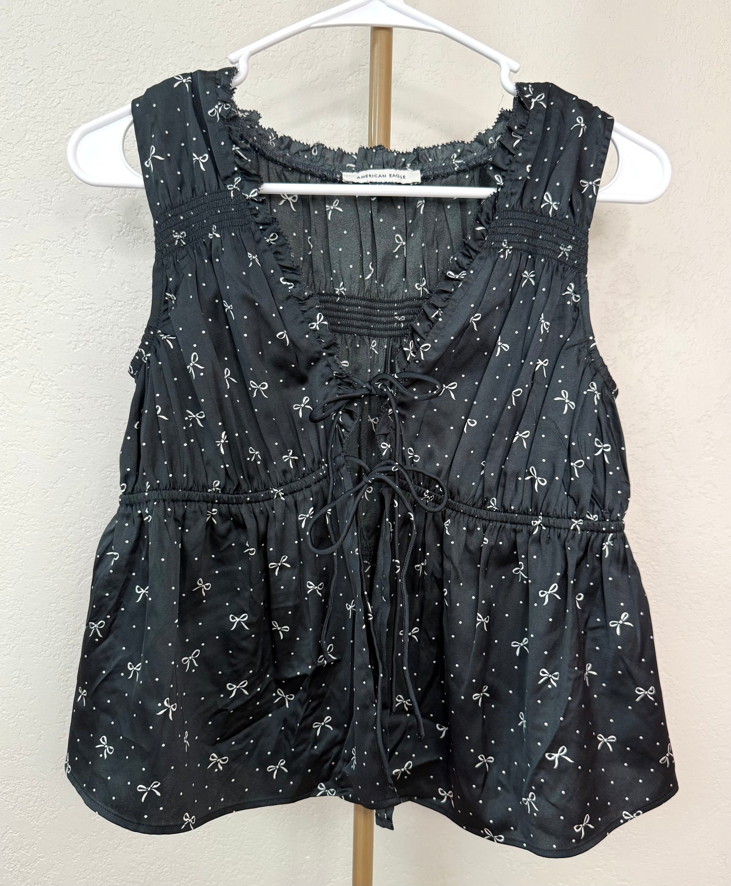 American Eagle Top - Small (Bows Tie In The Front)