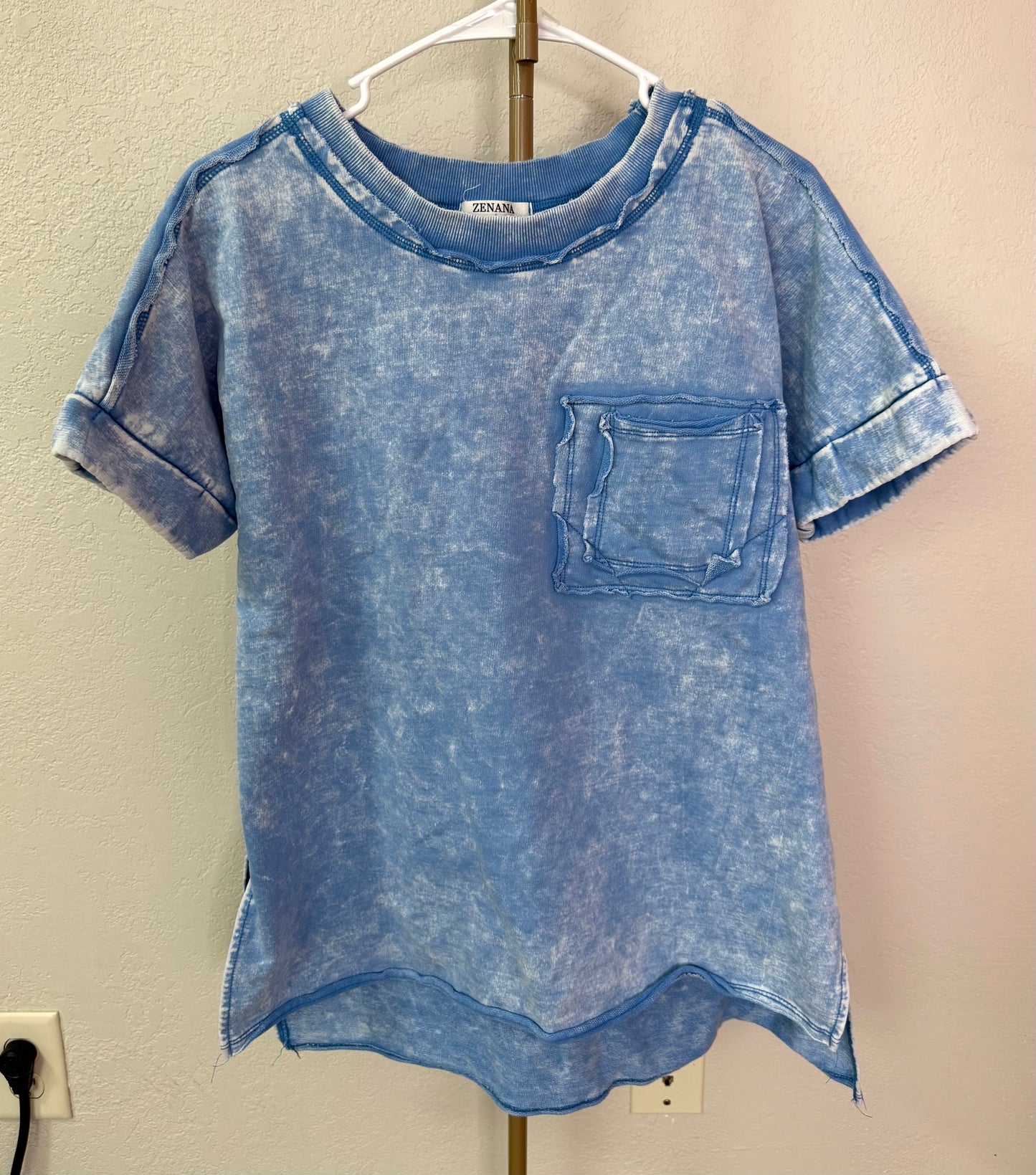 Zenana Boutique Top - Small (Distressed - Acid Washed)