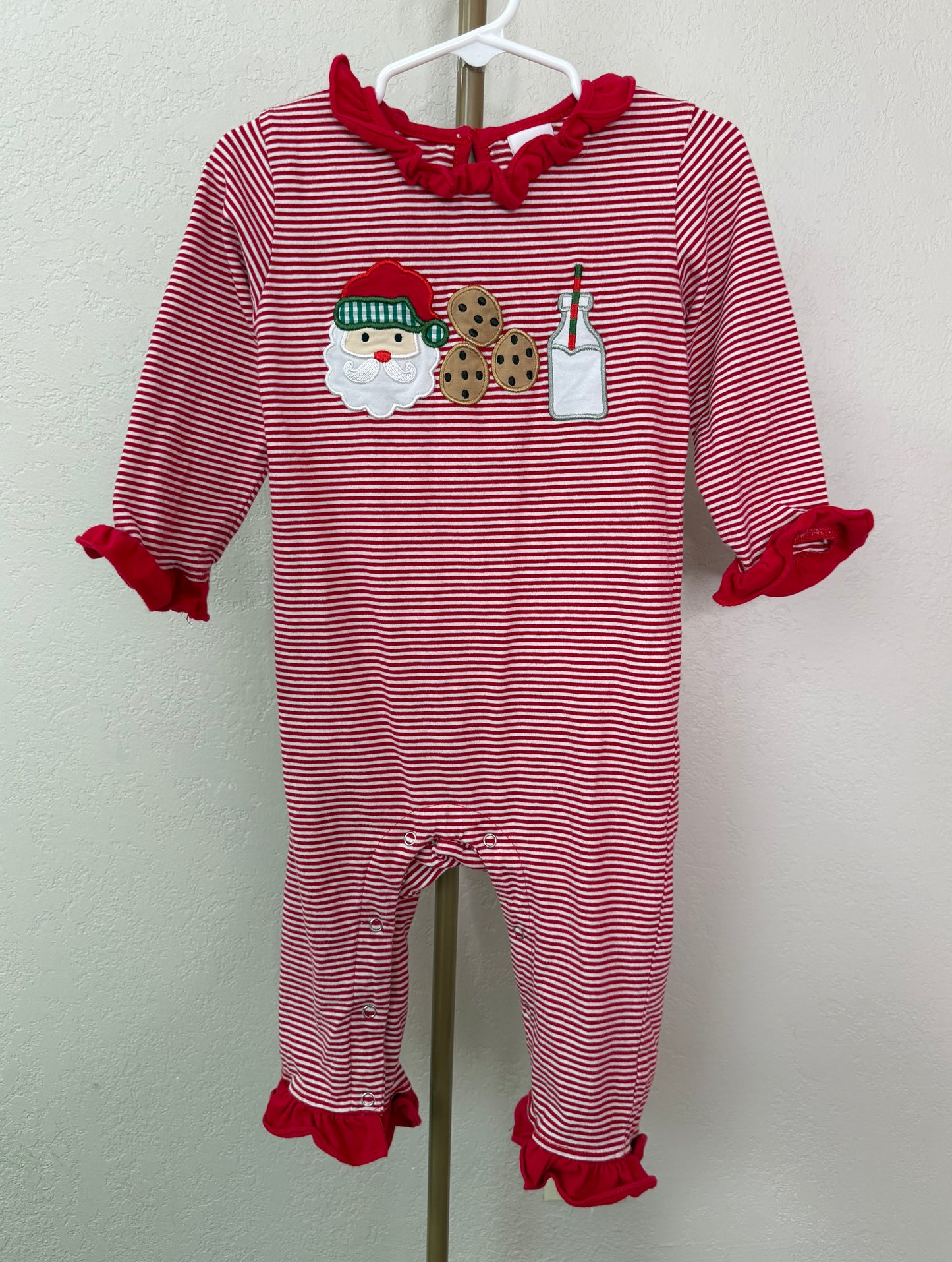 Stitchy Fish Appliqué Romper - 24 Months
