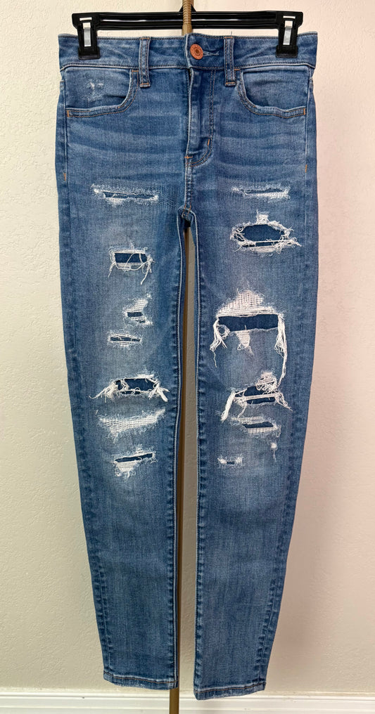 American Eagle Hi-Rise Jeggings Crop - 00