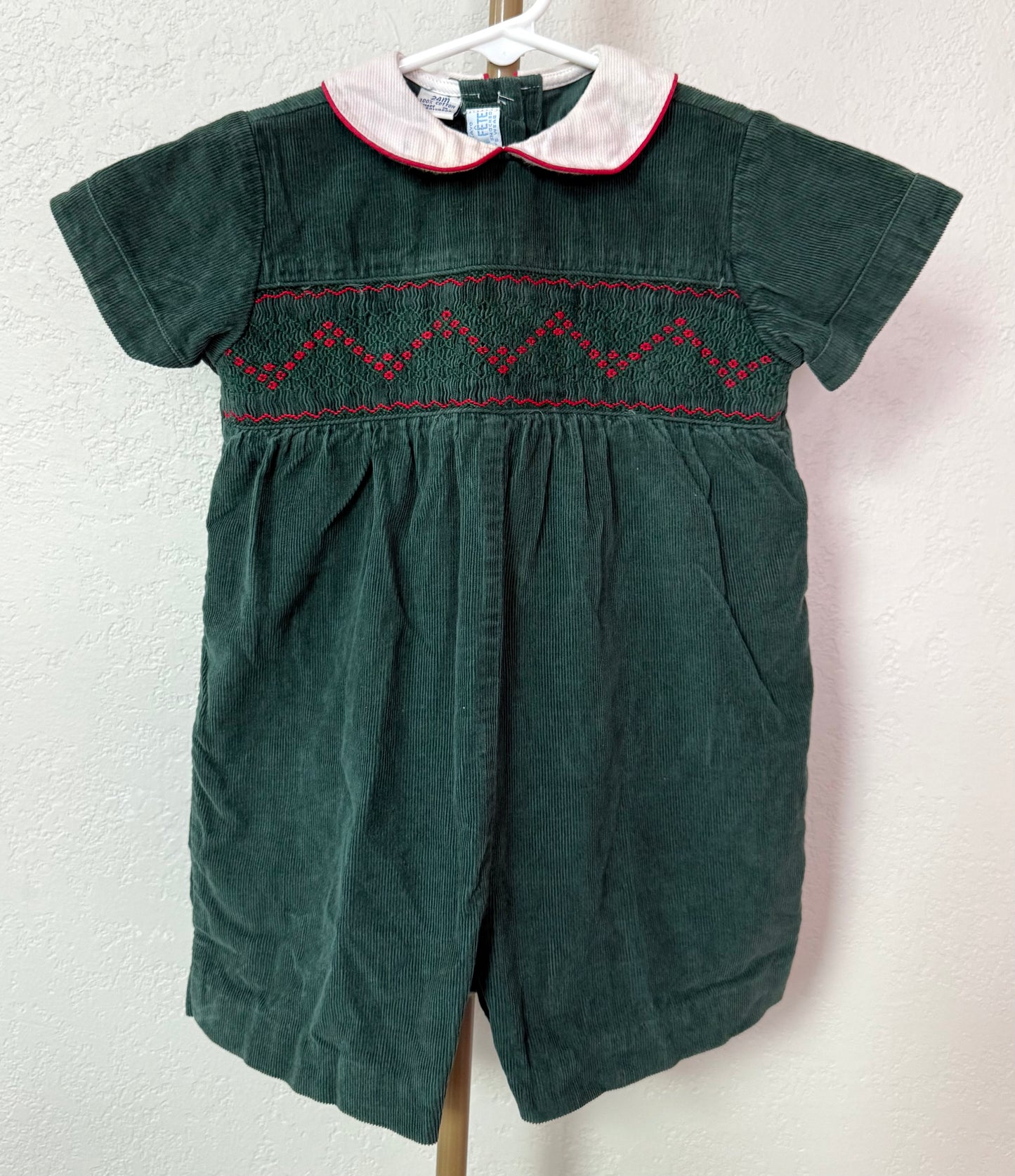 Vive La Fete Smocked Romper - 24 Months