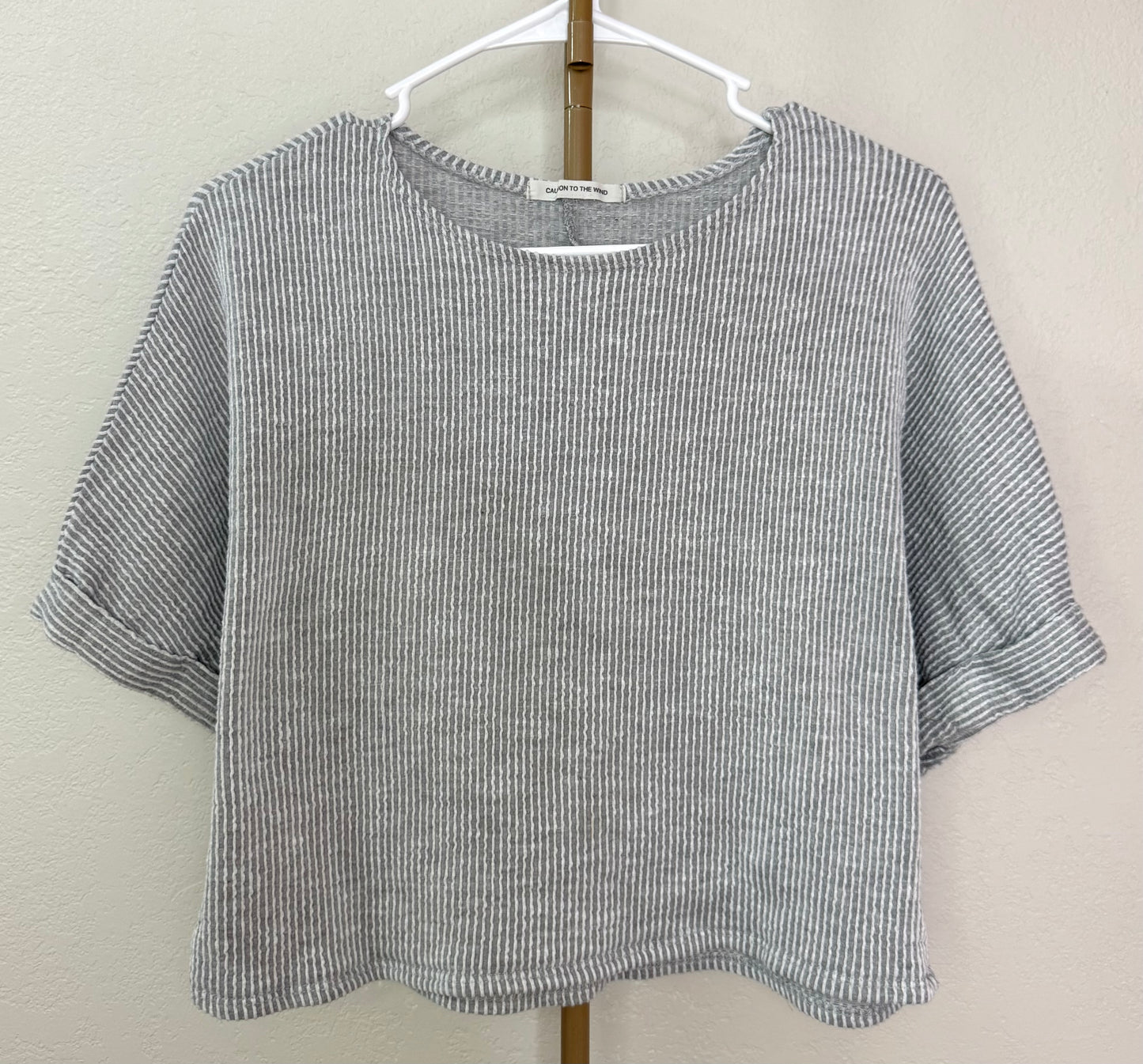 Caution To The Wind Ribbed Boutique Top - Small Fit (Slightly Cropped)
