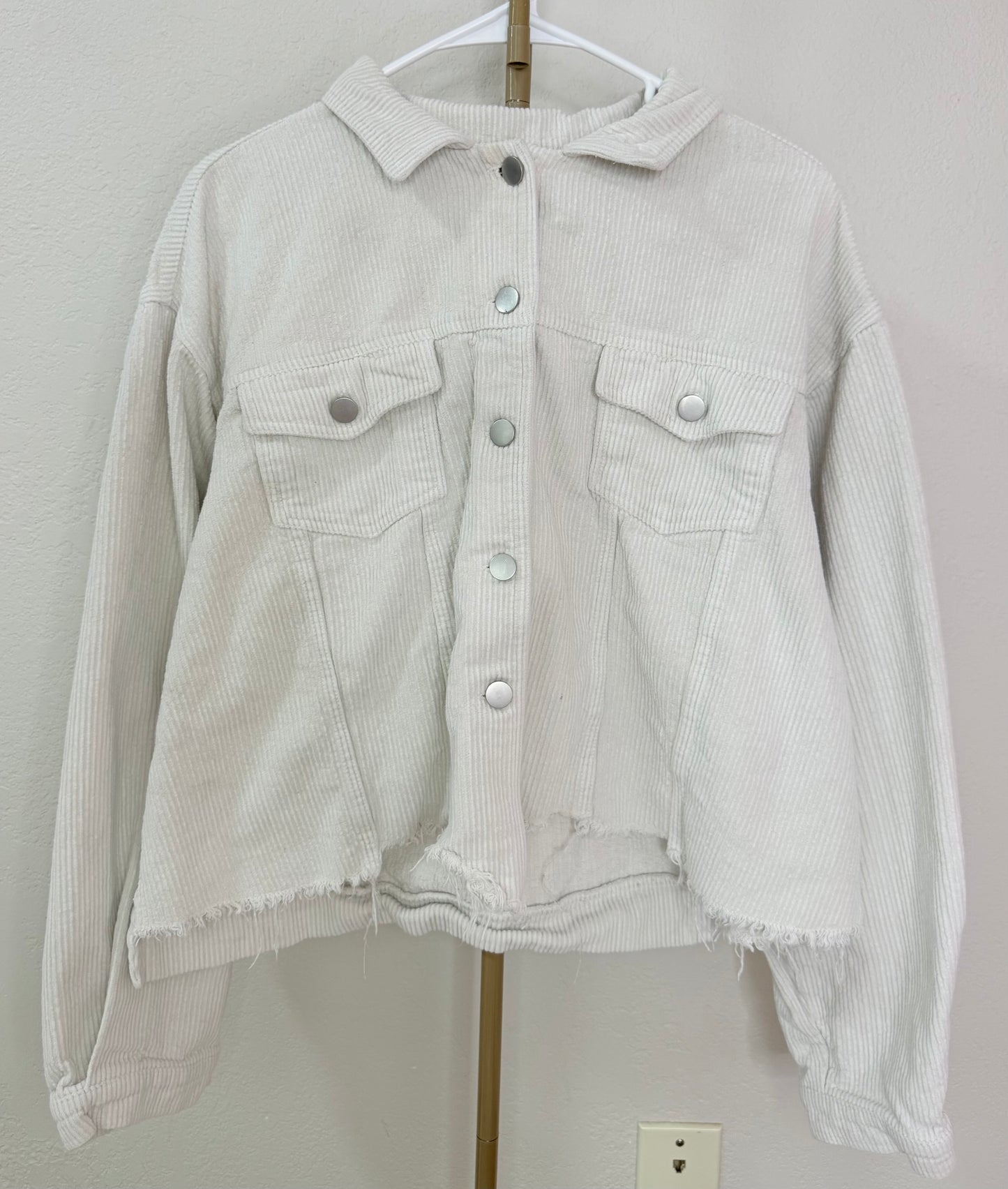 Altar'd State Corduroy Distressed Jacket - Large