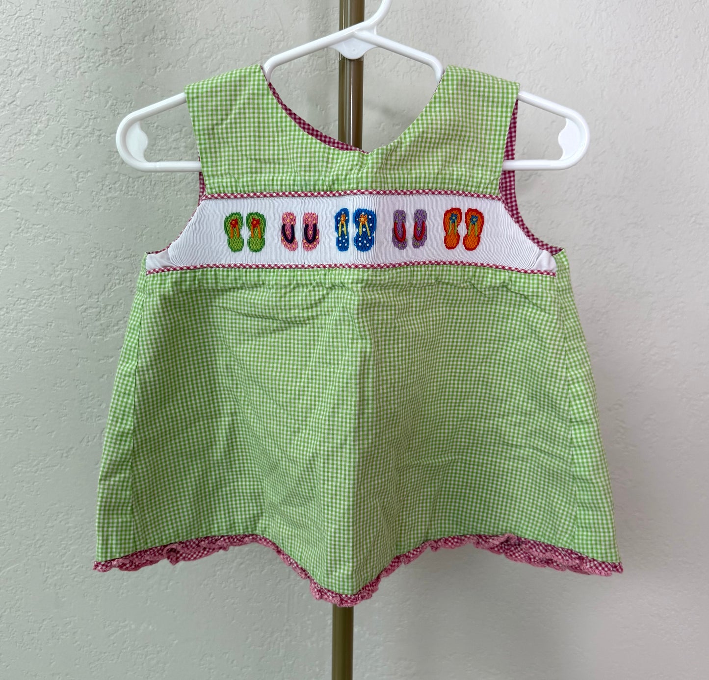 Beaux et Belles Smocked Top - Large (Size Chart Says 4T/5T)