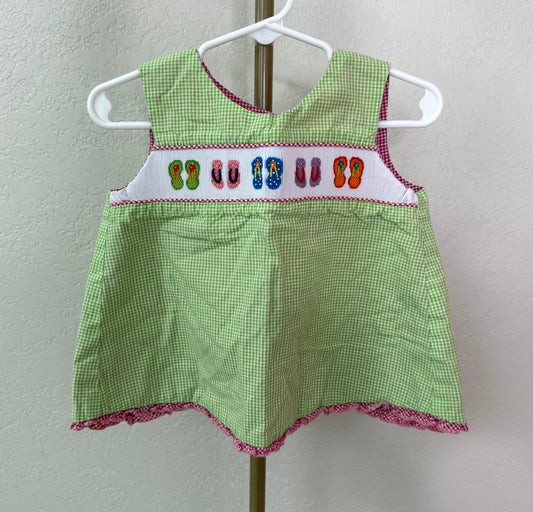 Beaux et Belles Smocked Top - Large (Size Chart Says 4T/5T)
