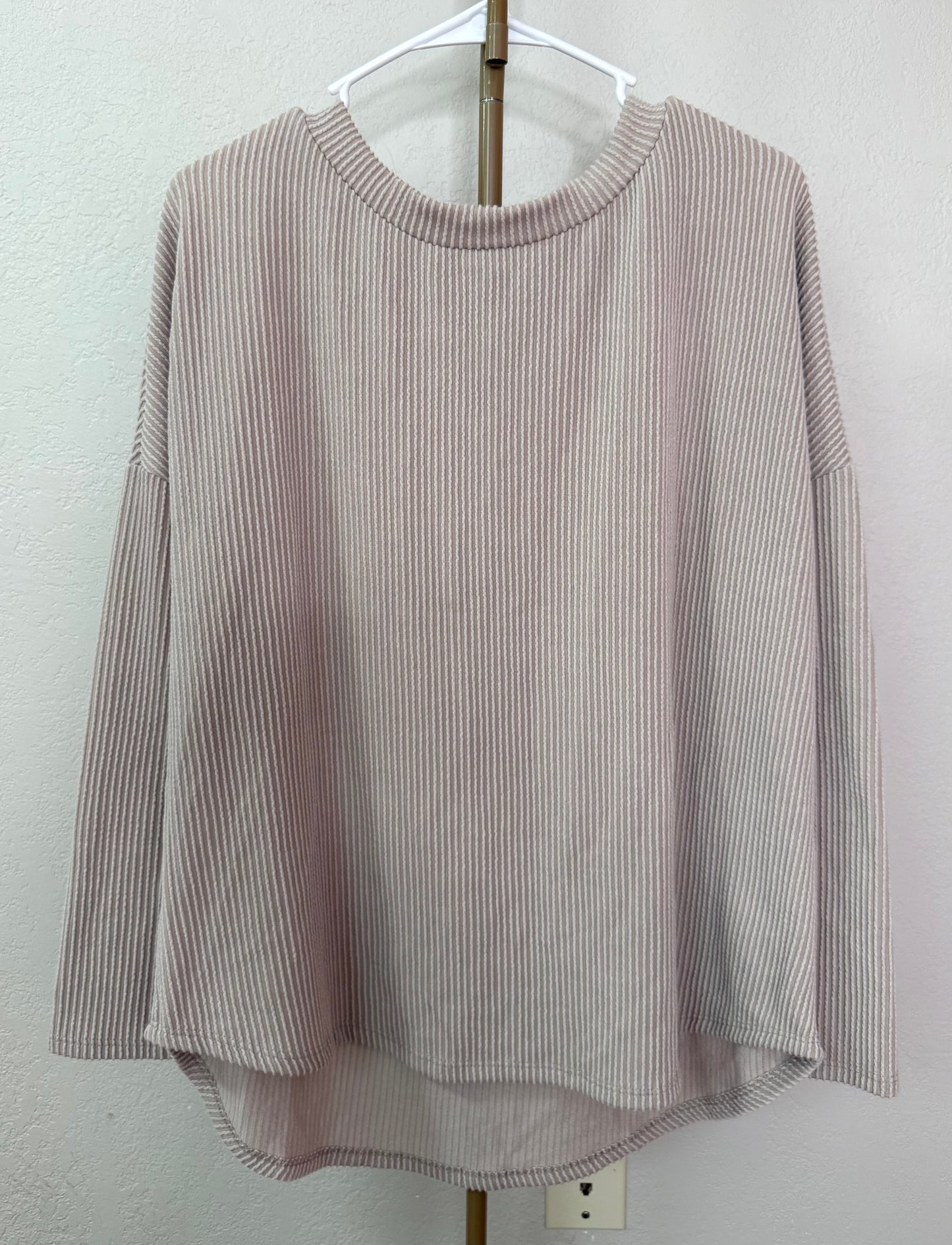 Mittoshop Ribbed Boutique Top - M/L (Perfect For Fall)