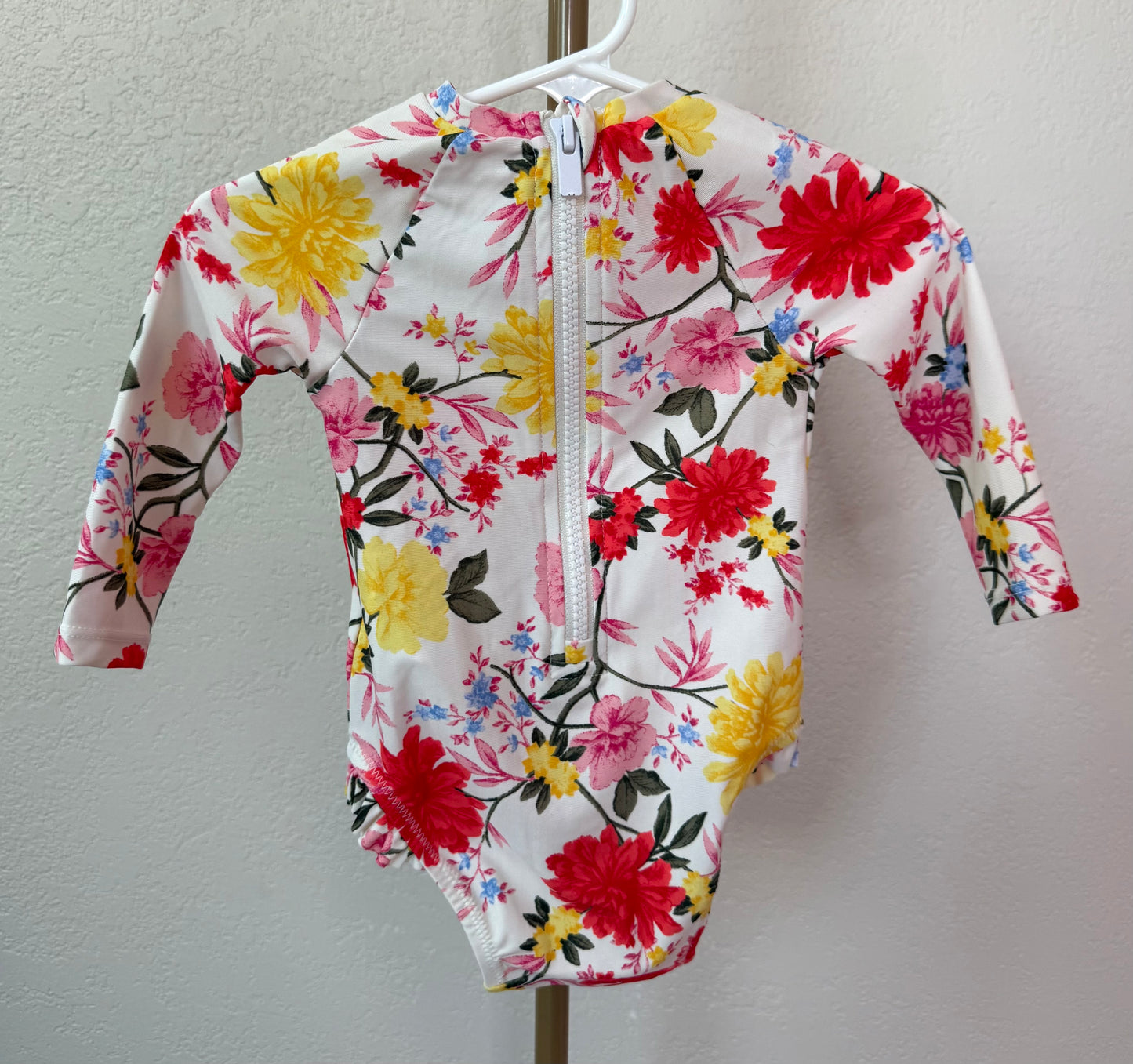 Floral Bathing Suit - 6-12 Months
