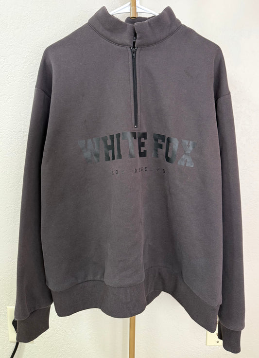 White Fox Quarter Zip Jacket - S/M