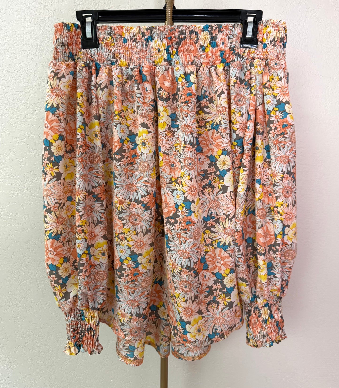 Floral Top - Medium (Off The Shoulder)