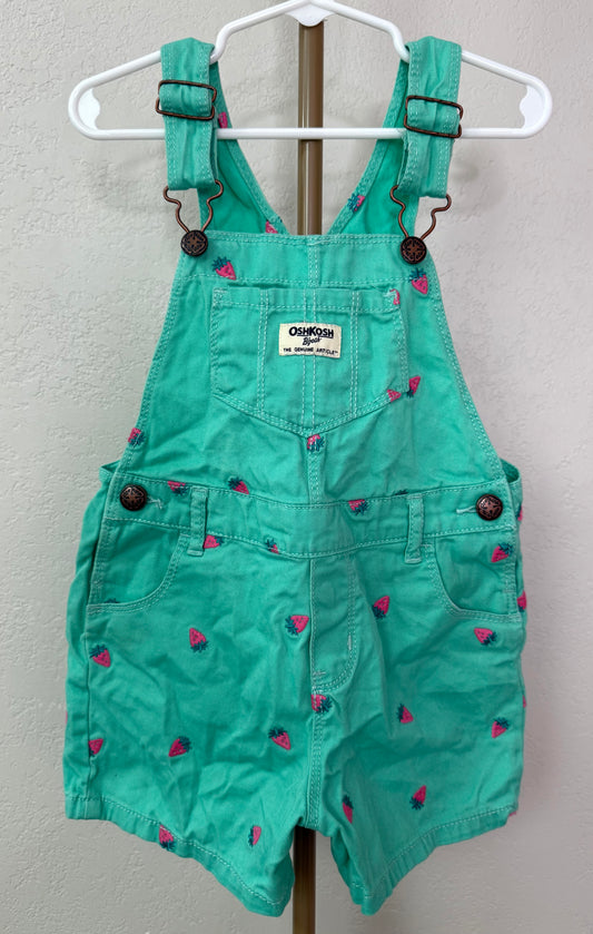 Osh Kosh Overalls - 4T (Embroidered Strawberries)
