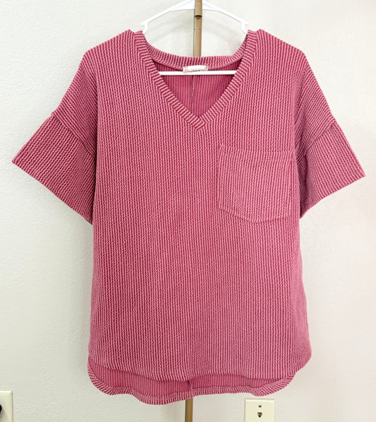 Altar'd State Ribbed Top - Small (Oversized)
