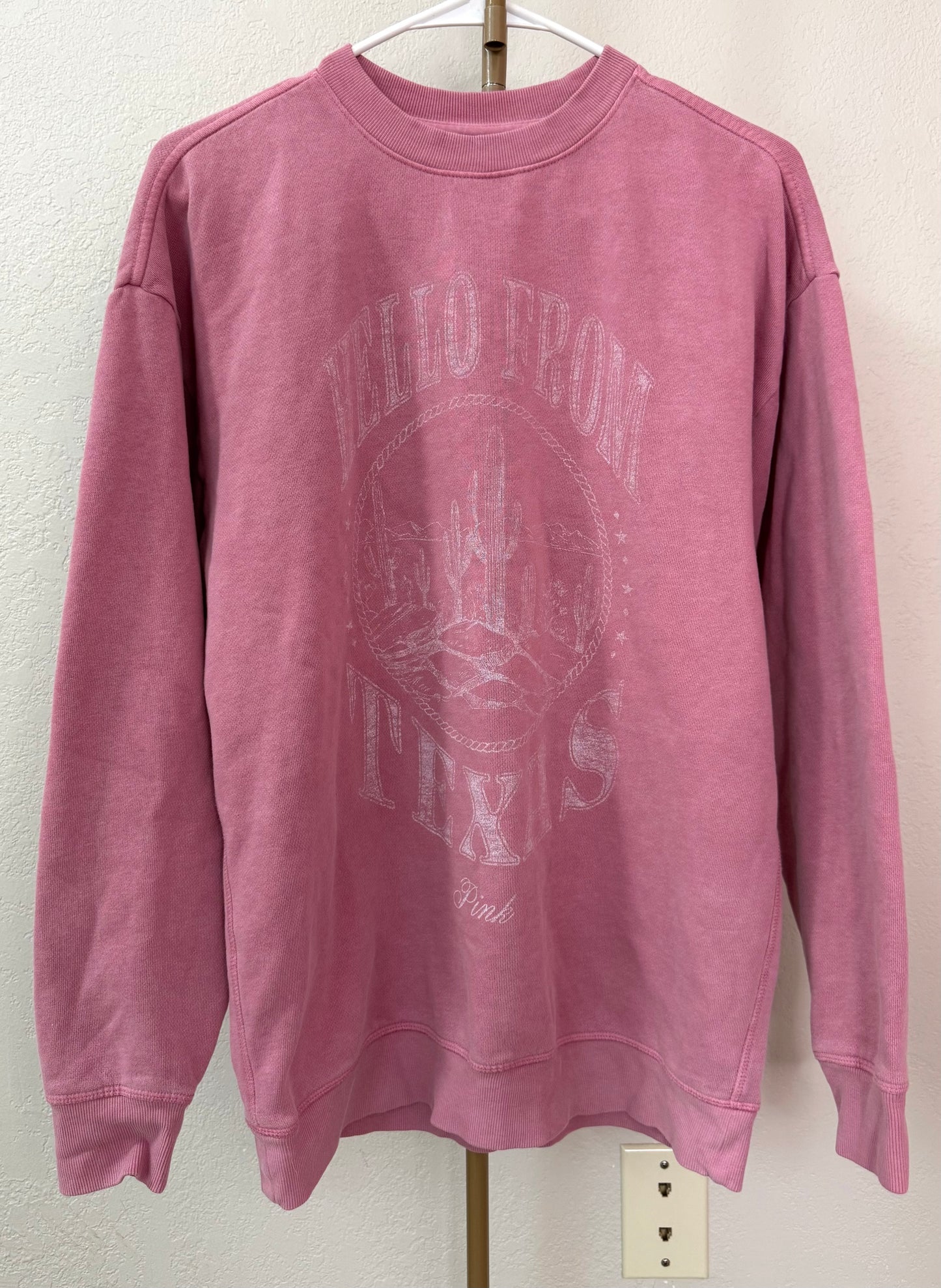 Pink Victoria's Secret Sweater - Small (Intentional Faded Look - Lengthy)