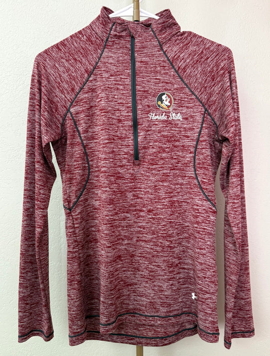 Under Armour FSU Quarter Zip Pullover - Small (Thin)
