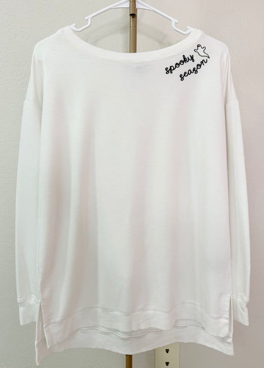 Cynthia Rowley Long Sleeve - Small (Oversized - S/M Fit - Embroidered)