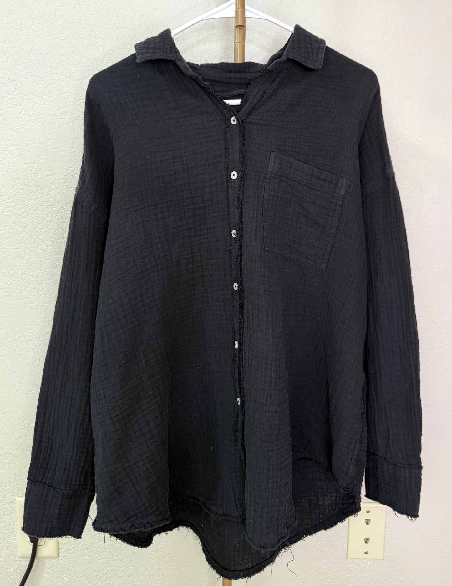 Aerie Button Up - Small (Oversized & Very Lengthy)
