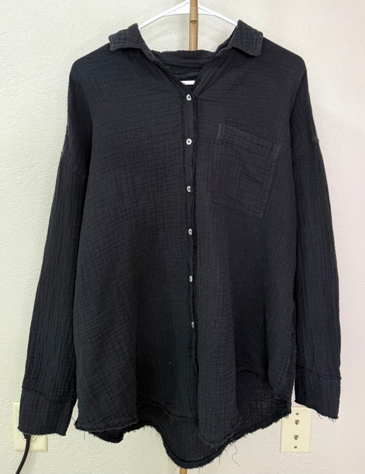 Aerie Button Up - Small (Oversized & Very Lengthy)