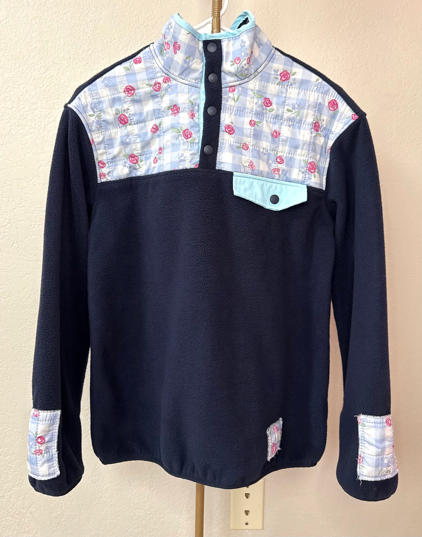 Floral & Gingham Pullover - Small