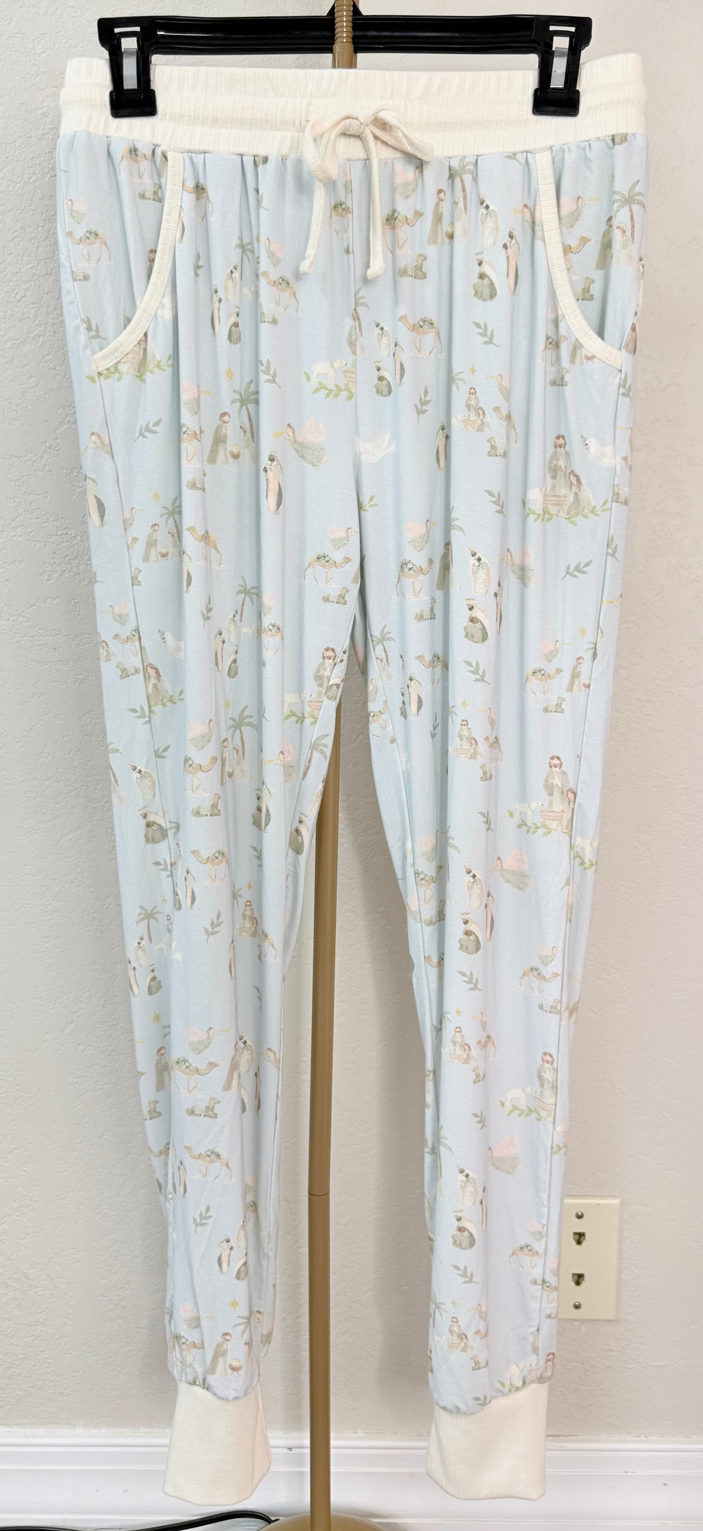 NWT Love + Grow Pajama Set - Small (So Soft - Jesus Themed)